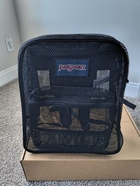 JanSport Mesh See-Through Backpack Brand New!!